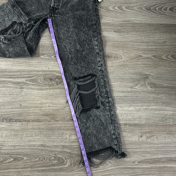 NWT Free People Maggie Mid Rise Destroyed Jeans Size 24 Bottlerocket - Picture 12 of 16